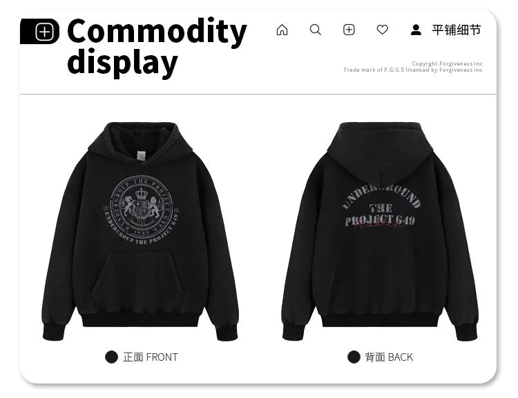 Fleece hoodie Street King Limited