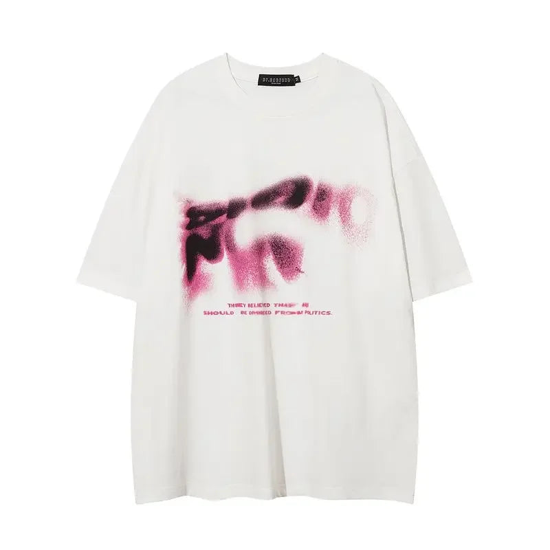 American Cotton Retro Street Graphic T shirt Fashion Y2K Loose Hip Hop Simple Personality Women kawaii clothes T shirt Street King Limited