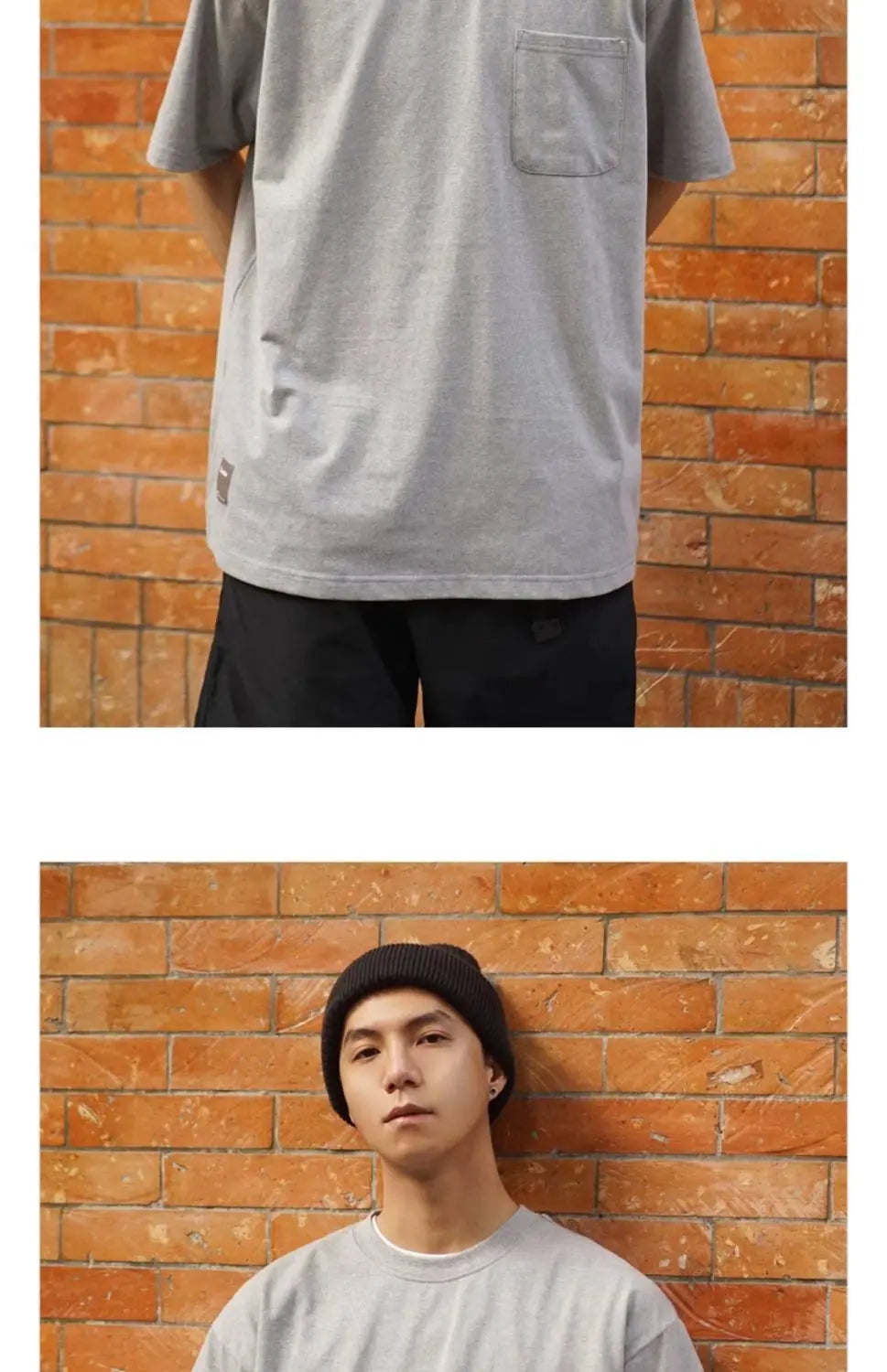 Korean trendy printed graphic T shirt street basic men y2k solid color simple personality pocket retro oversized T shirt Street King Limited