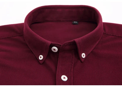 Streetwear Japan Style Mens Fashion Long Sleeve Corduroy Shirt Single Patch Pocke Japan Style Mens Fashion Long Sleeve Corduroy Shirt Single Patch Pocket Comfortable Work Casual Standard Fit Button Down Shirts Fashion Sweater Jacket With Graphic Design For Men