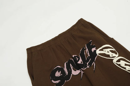 new 2023 hot luxury men classic fragment utopia coffee sunrise comfortable cotton parkour sweat casual pants sweatpants 676 urban active pants
