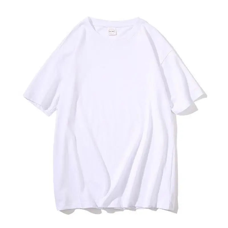 Pure cotton American style retro short-sleeved T-shirt for men and women lemonade cartoon couple wear round neck T-shirt for men Street King Limited