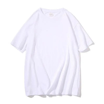 Pure cotton American style retro short-sleeved T-shirt for men and women lemonade cartoon couple wear round neck T-shirt for men Street King Limited