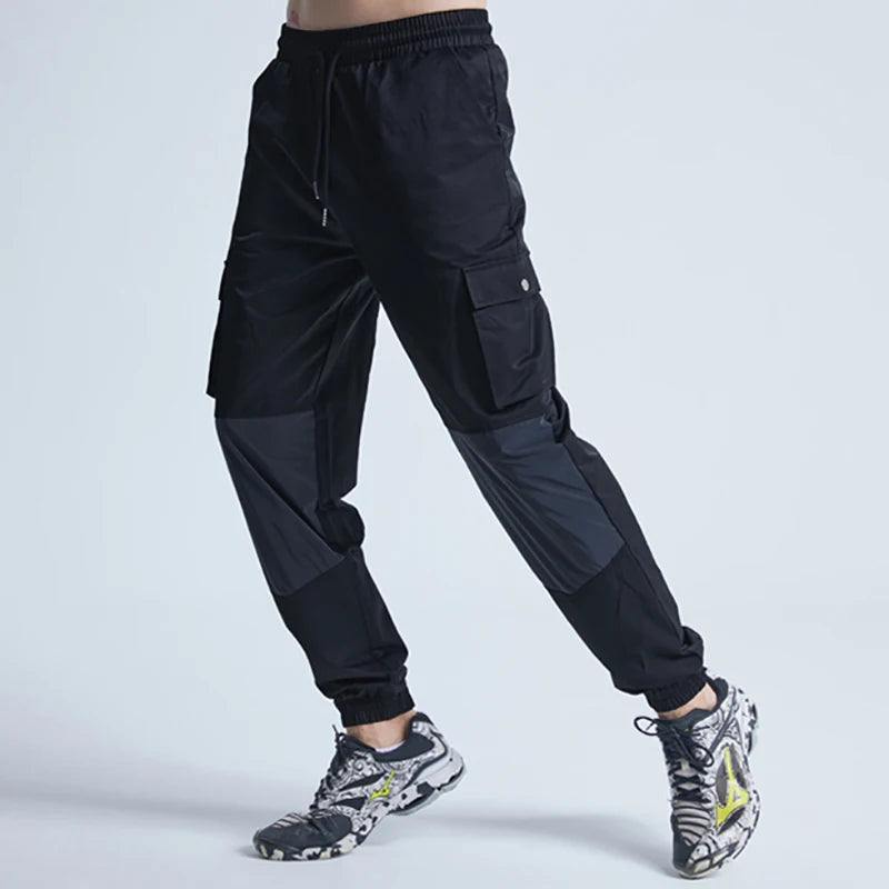 rainbowtouches patchwork men drawstring casual harajuku pants oversize sport streetwear jogging sportswear mens tracksuits unique default style 381