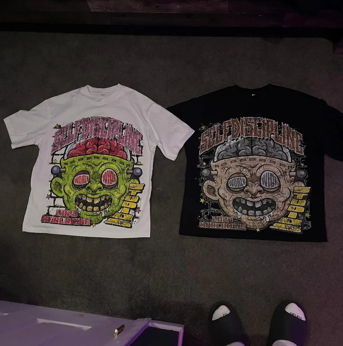 Y2k Street Hip Hop Big Head Grimace Graphic Print Extra Large Men's Retro Gothic Fashion Casual Loose Round Neck Bottoming Top Street King Limited