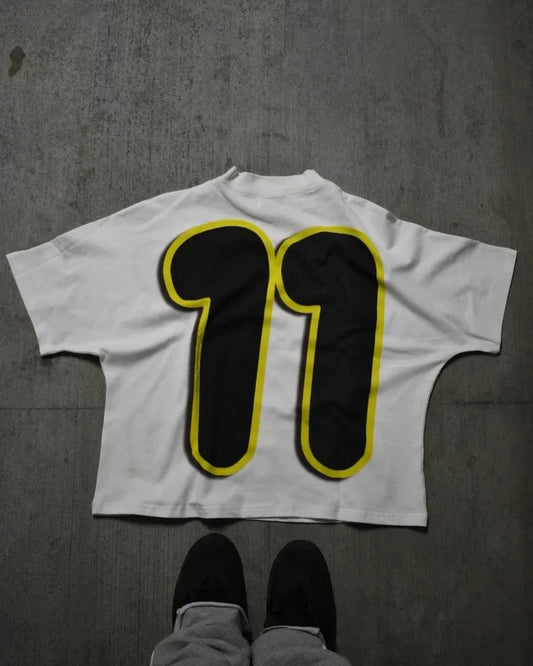y2k Fashion Gothic Letter Pattern Printed Oversized T-Shirt Men's Retro Street Hip-Hop Harajuku Versatile Short Sleeve Top Street King Limited