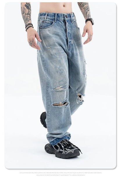 Destroy straight-leg wide jeans Street King Limited