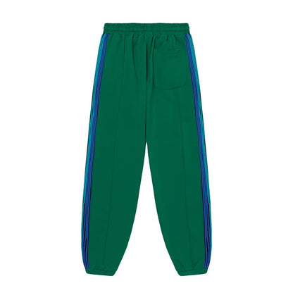 New High 2022 Men Embroidered Bear Green Comfortable Sports Hip hop street Embroidered Lotus Casual Pants Sweatpants Parkour #12 Street King Limited