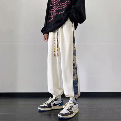 hip hop fashion anime printed sweatpants for men autumn casual corduroy baggy joggers pantalones hombre y2k streetwear trousers 1 relaxed fit joggers