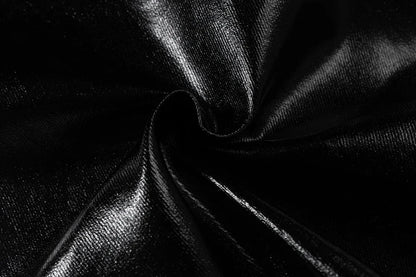 high street wide leg glossy pu leather pants sashes boot cut men and wome straight baggy casual jeans oversized flared trousers unique jeans style 3645