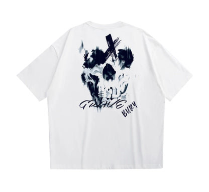 Rainbowtouches 2022 Vintage New Brand Mens T-Shirt High Street Tidal Current Skull Pattern Mens T Shirt Men Hip Hop Women  Shirt Street King Limited