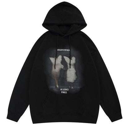 "Caught In Action" Unisex Men Women Streetwear Graphic Hoodie Daulet Apparel