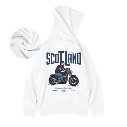 Autumn Motorcycle Men's Printed Hoodies Hip Hop Fashion Streetwear Baggy Sweatshirts Hombre Vintage Pullover Fleece Y2K Hoodie Street King Limited