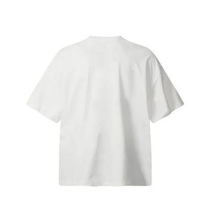 Summer New SAINT T-shirt Chaopai 3D Steel Nails Direct Spray Printing Cotton Loose Casual Men Woman Top Tees Street King Limited
