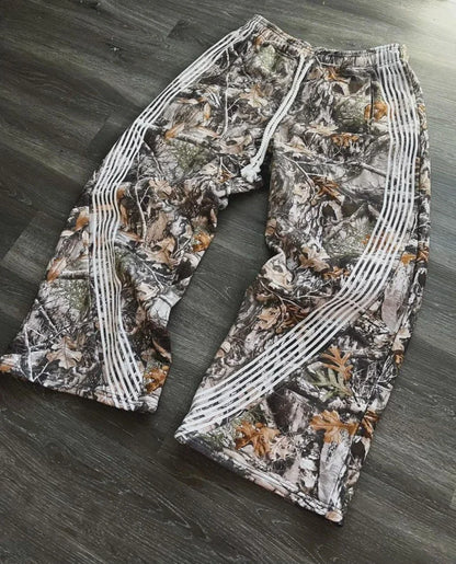 y2k retro camo graphic baggy pants gothic hip hop streetwear sweatpants casual pants womens mens elastic waist jogging trousers unique joggers style 1308