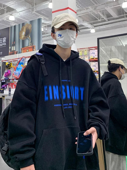 Spring Retro Letter Printed Hoodies Hombre 2024 New Personality Loose Streetwear Pullover Sweatshirts Y2K Fleece Hoodie Clothes Street King Limited