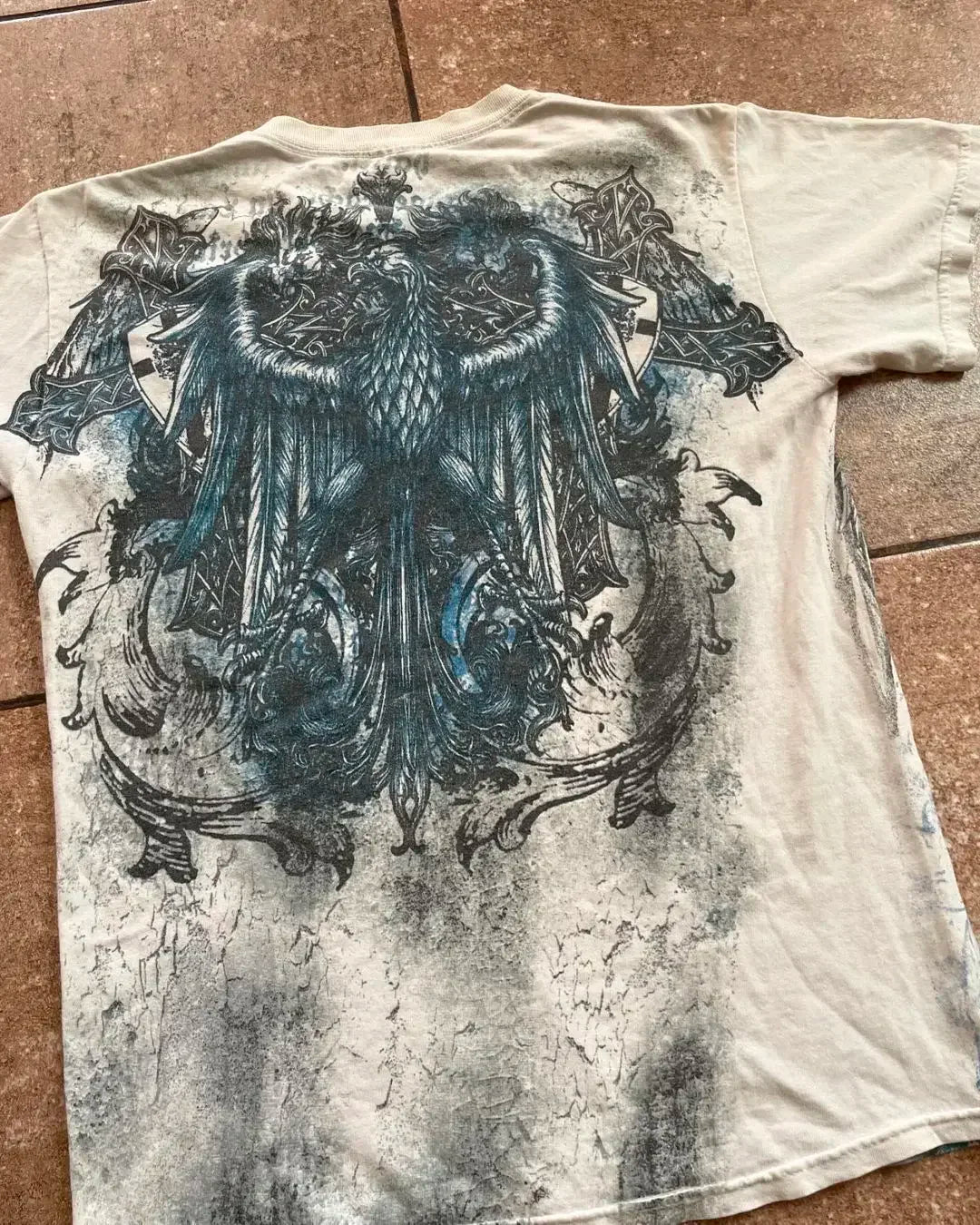 Harajuku Y2k Affliction T shirt New Hip Hop Round Neck Oversized T shirt Men Women Short Sleeved Goth Clothing Tops Streetwear Street King Limited