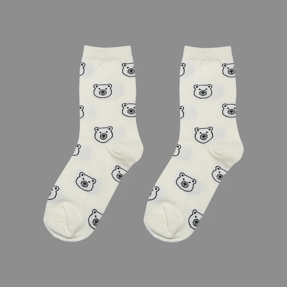 New Novelty Men embroidered Duck Tiger Street Skateboard Harajuku Athlete Socks Parkour Street Cotton Hip Hop one size 22CM a707 Street King Limited