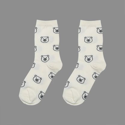 New Novelty Men embroidered Duck Tiger Street Skateboard Harajuku Athlete Socks Parkour Street Cotton Hip Hop one size 22CM a707 Street King Limited