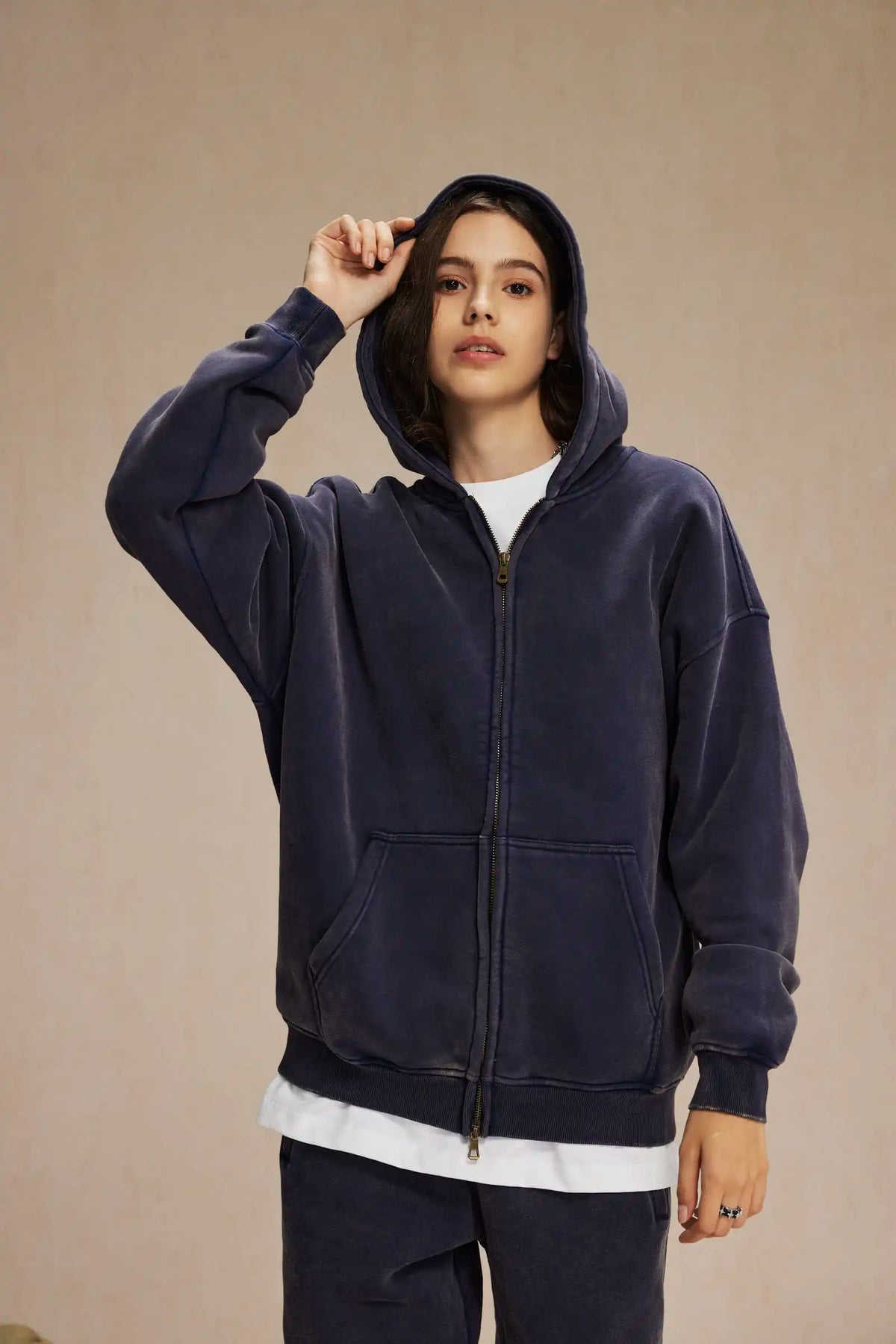 Batik fleece zippered hoodie Street King Limited