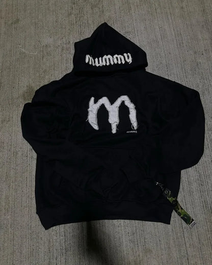 Y2k American High Street Fashion Brand Letter Embroidery Oversized Pullover Hoodie Women Fashionable Casual Loose Sweatshirt Men Street King Limited