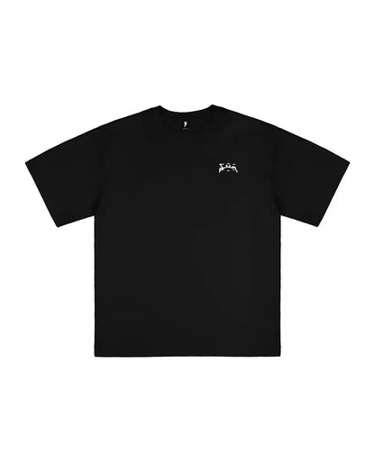 European and American Trendy Brand Personalized Letter Print Oversized Short-sleeved Men Y2k Street Retro Fashion T-shirts Women Street King Limited