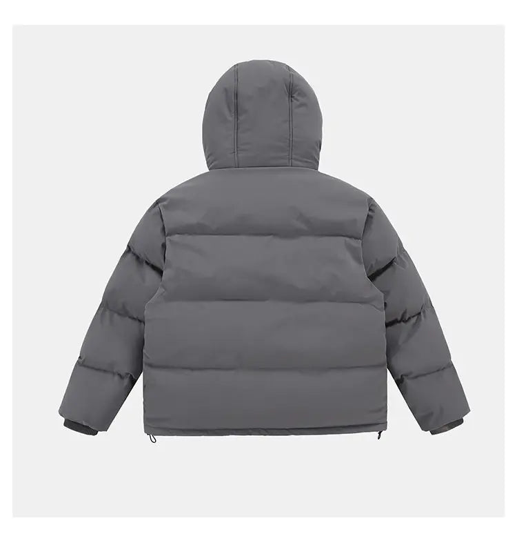 men women winter fashion loose casual cotton padded hooded parkas jacket campus boy gril thicken warm snow coat outerwear unique default style 1100