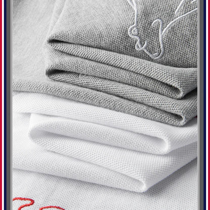 Streetwear New Men Luxury Embroidered Bears Striped Poodle Dog Fashion Polo Shir New 2023 Men Luxury Embroidered Bears Striped Poodle Dog Fashion Polo Shirts Shirt Hip Hop Skateboard Cotton Polos Top Tee 245 Fashion Sweater Jacket With Graphic Design For Men