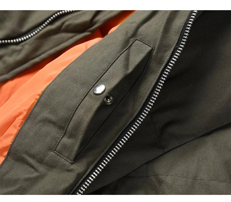 mens jacket winter parkas streetwear thicken warm washed solid zipper cotton padded bomber jackets harajuku fashion casual coat unique default style 4874