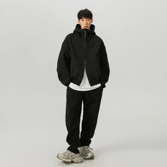 men sport sets hood coat pant streetwear loose casual hoody short sweatshirt jacket trouser women hoodie sweatpant tracksuit sporty tapered joggers