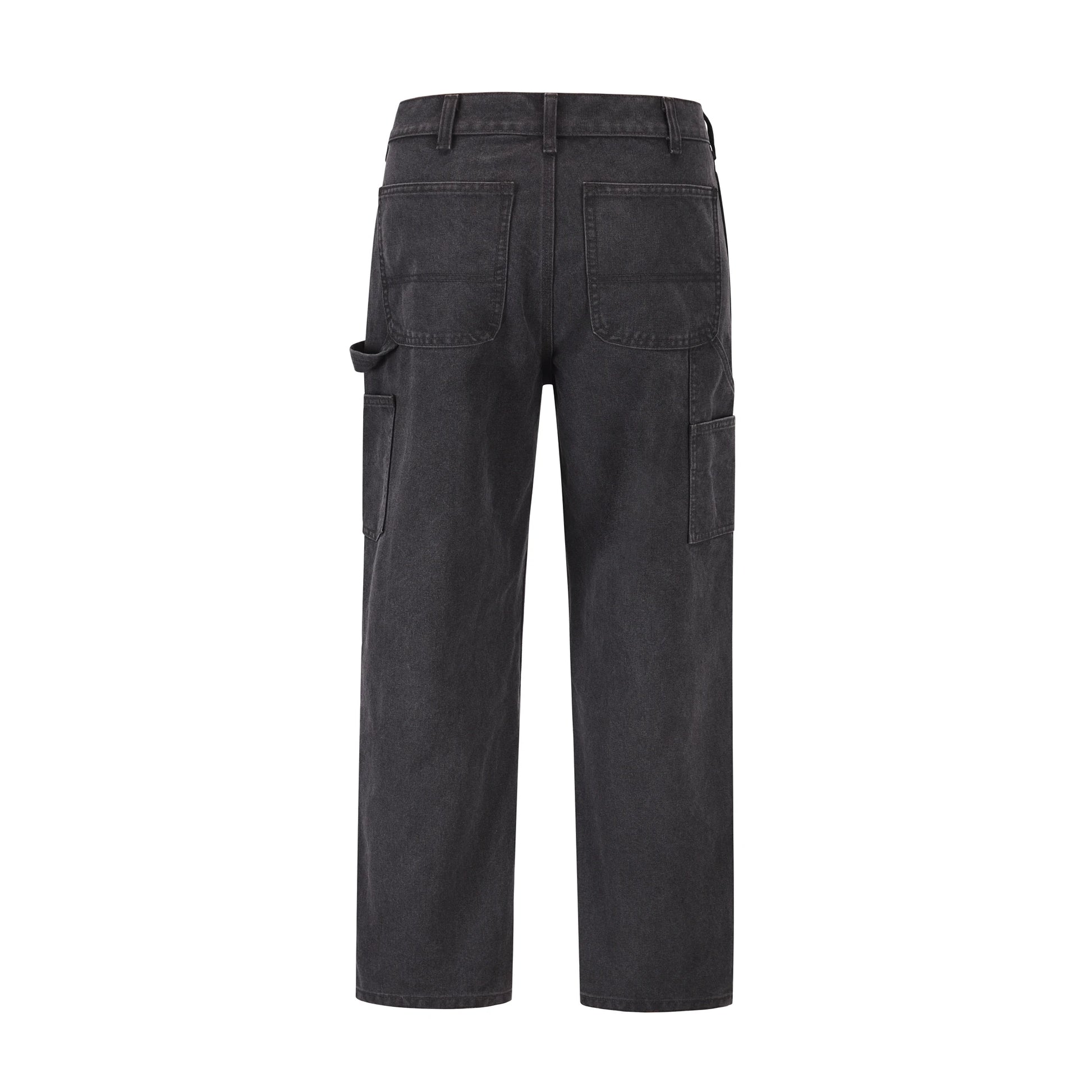 High Street Vibe Style Sashes Straight Baggy Cargo Pants for Men Y2K Harajuku Cleanfit Casual Denim Trousers Oversized Jeans Street King Limited