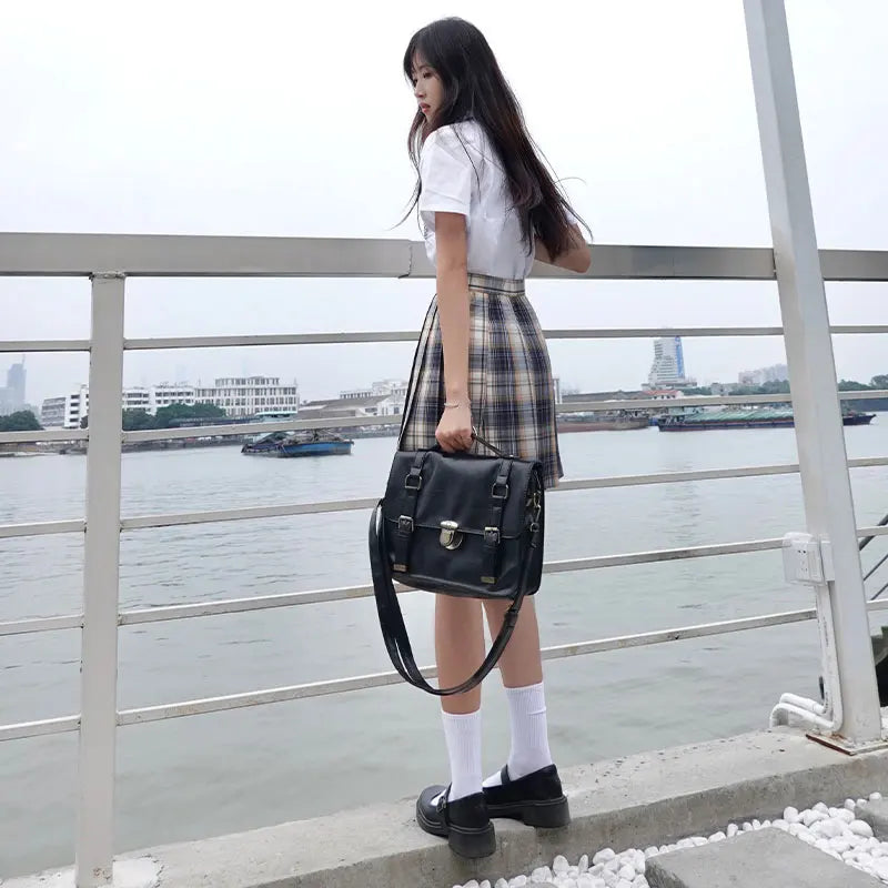 Jk Uniforms Gyaru School Uniform for Girl Student Pleated Skirt Uniform Set Women Short Sleeve Bow Tie Seifuku Japanese Style Street King Limited