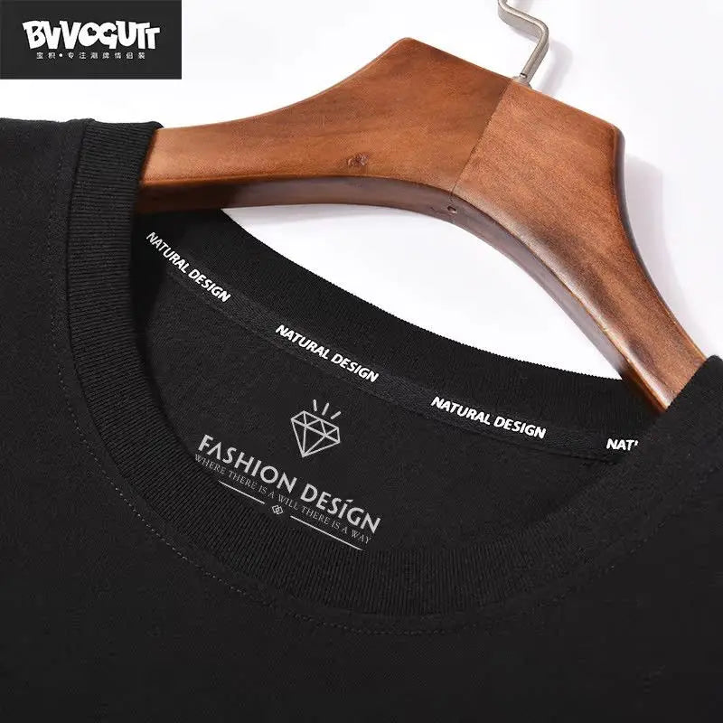 National trend short-sleeved men and women ins print graffiti loose tight couple wear summer trend five-point half-sleeved tops Street King Limited
