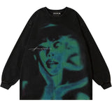 "Fading Away" Unisex Men Women Streetwear Graphic Sweatshirt Daulet Apparel