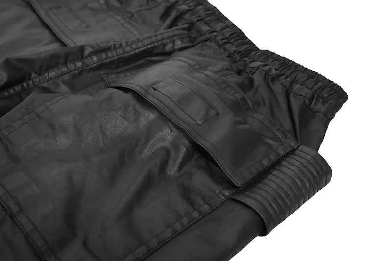 new men 2023 rick waxed tactical paratrooper cargo comfortable cotton parkour sweat casual pants sweatpants tag 720 streetwear sweatpants