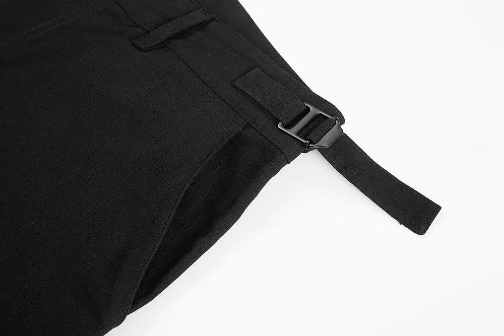 y2k knee detachable multi pockets camouflage cargo pants mens streetwear patchwork baggy overall ropa hombre oversized trousers unique cargo style 2407