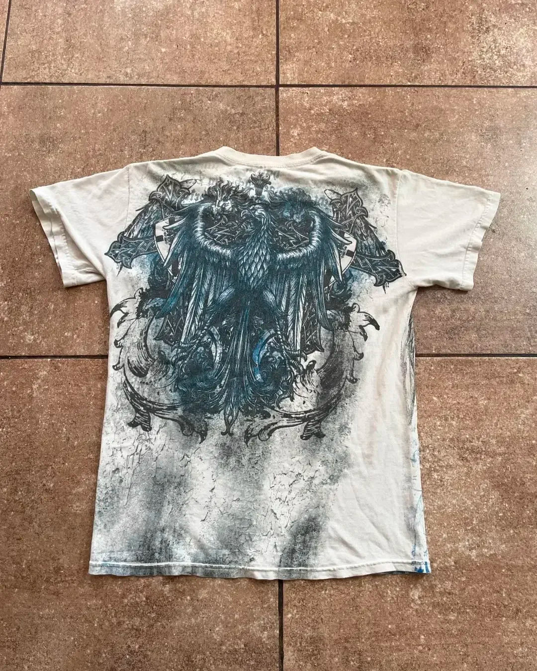 Harajuku Y2k Affliction T shirt New Hip Hop Round Neck Oversized T shirt Men Women Short Sleeved Goth Clothing Tops Streetwear Street King Limited