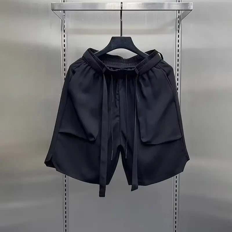Multi-pockets Cargo Shorts Fashion Brand Straight Loose Casual Cargo Shorts 2024 Summer Men New Shorts American Shorts Street King Limited