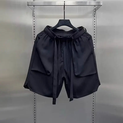 Multi-pockets Cargo Shorts Fashion Brand Straight Loose Casual Cargo Shorts 2024 Summer Men New Shorts American Shorts Street King Limited