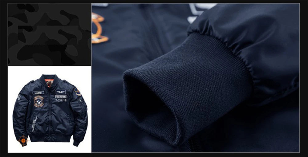 2023 hot bomber jacket mens air force ma 1 military baseball jacket plus size coat thick cargo jacket men clothing unique cargo style 5554