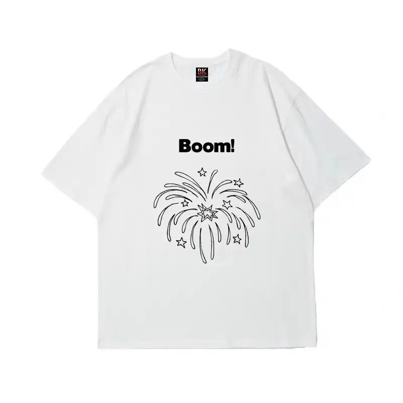 2024 new American retro men printed graphic T shirt summer men and women y2k street personality hip hop cotton oversized T shirt Street King Limited