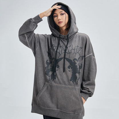 "Dark Angel" Unisex Men Women Streetwear Graphic Hoodie Daulet Apparel