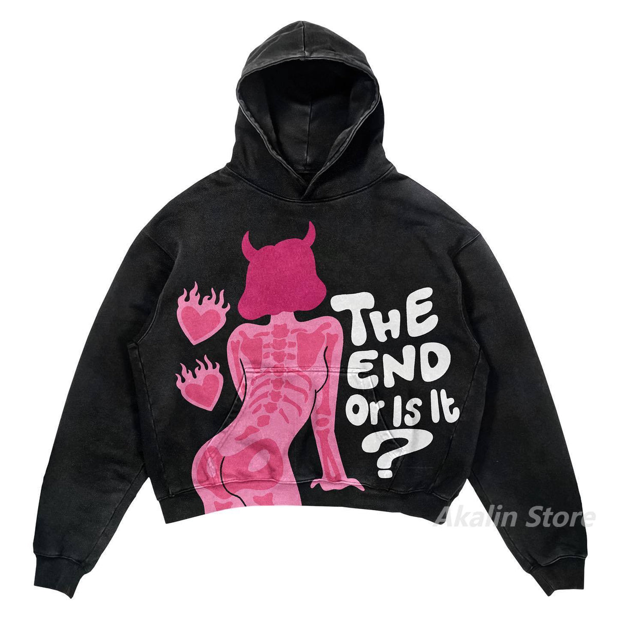 Harajuku streetwear men Oversized angel Print Hoodies Women Tops tracksuit men Couples Sweatshirt Goth Y2k Clothes men clothing Street King Limited