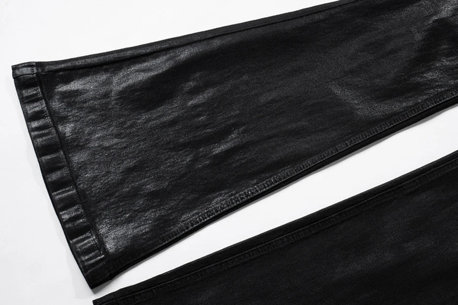 hi street flared jeans men broken patchwork denim pants streetwear harajuku luxury designer black jeans trousers male unique jeans style 467