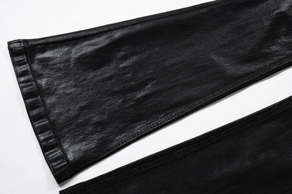 hi street flared jeans men broken patchwork denim pants streetwear harajuku luxury designer black jeans trousers male unique jeans style 467