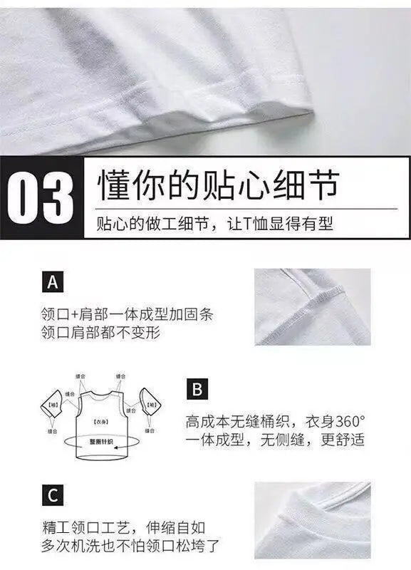 Pure cotton American retro right shoulder T-shirt for men and women in summer versatile loose half-sleeved American short sleeve Street King Limited