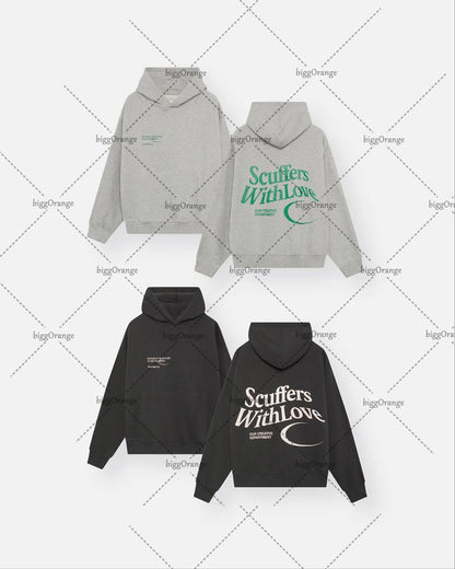 Fashion kawaii clothing letters oversized pullover sweater women's Y2K street hip-hop Harajuku loose all-match sweater men's Street King Limited