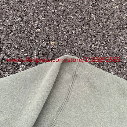 Autumn Winter New 2024 Vintage American Long sleeved Hoodie Men's Heavyweight Letter Embroidered Print High Street Tops Oversize Street King Limited