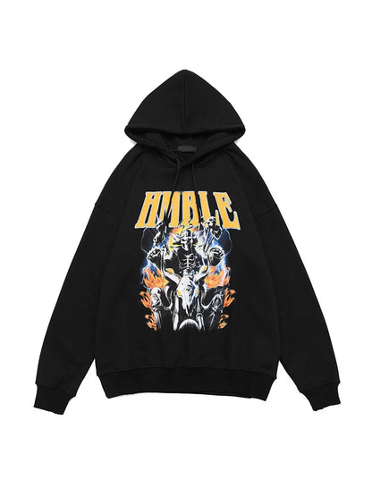 Rainbowtouches Hooded Unisex Sweatshirts Men Hip Hop Stylish Vintage Clothes Graphic Printing Essentials Comfortable Fashionable Street King Limited