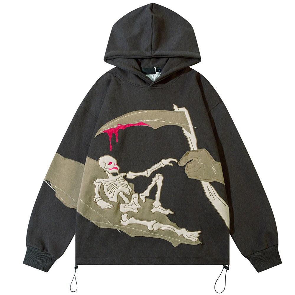 "Chillen" Unisex Men Women Streetwear Graphic Hoodie Daulet Apparel